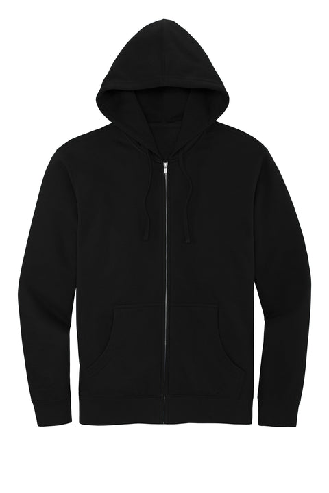 Hawks Black on Black Adult Unisex Full-Zip Hoodie