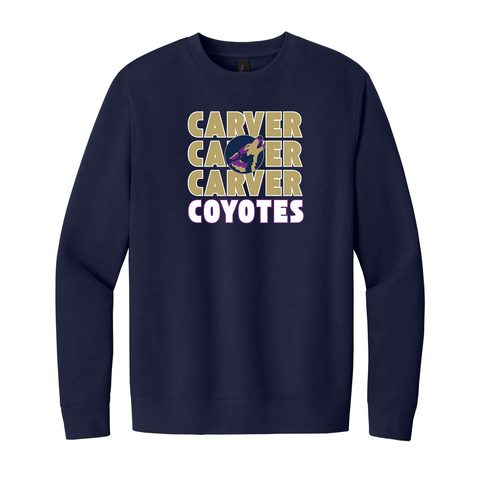 Adult Port & Co Fleece Value Crewneck Unisex Sweatshirt - Carver Elementary