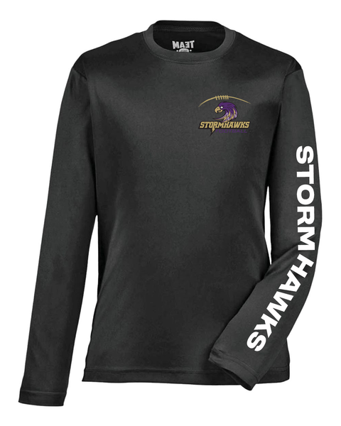 StormHawks Football Long-Sleeve Performance Tee - Adult & Youth