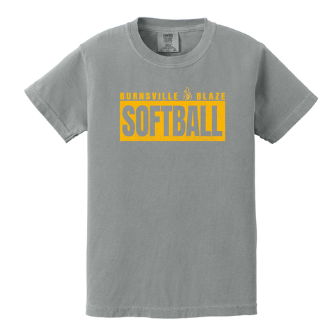 Youth Comfort Colors Tee - Blaze Softball