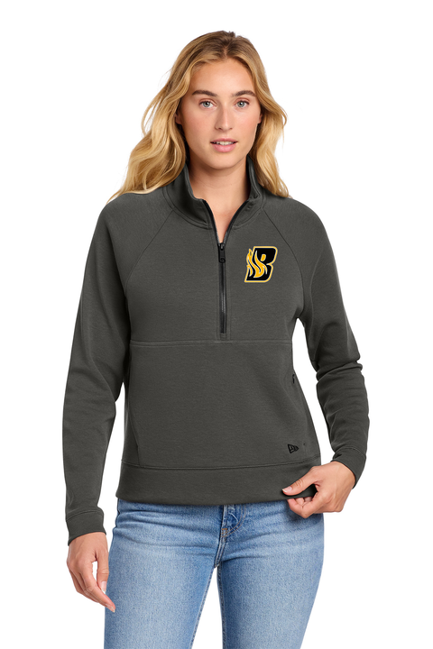 New Era Women's Half Zip Pullover - Blaze Fastpitch
