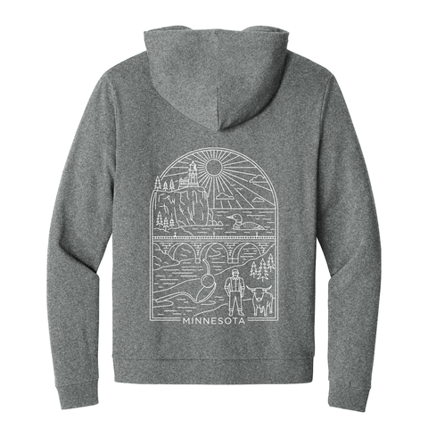 Minnesota Icons Line-Art Full-Zip Hoodie