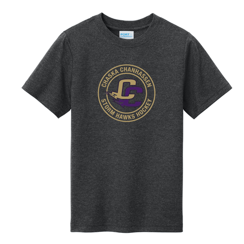 Youth Tri-Blend Tee, Port & Co - CCHA Round Logo