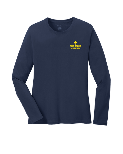 Adult Unisex & Womens Long-Sleeve Cotton Tee - Pack 301