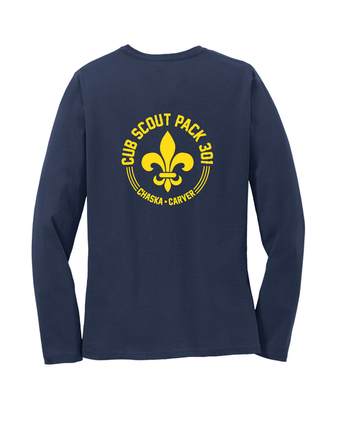 Adult Unisex & Womens Long-Sleeve Cotton Tee - Pack 301