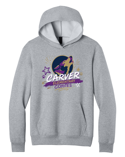 Easy Fleece Unisex Pullover Hooded Sweatshirt - Carver Elementary