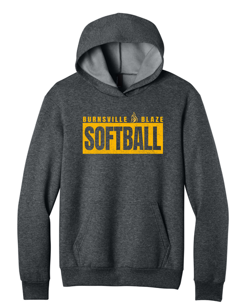 Youth Lightweight Hoodie - Blaze Softball