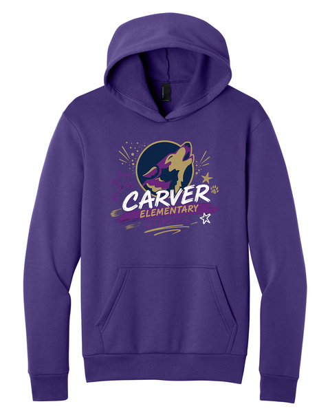 Easy Fleece Unisex Pullover Hooded Sweatshirt - Carver Elementary