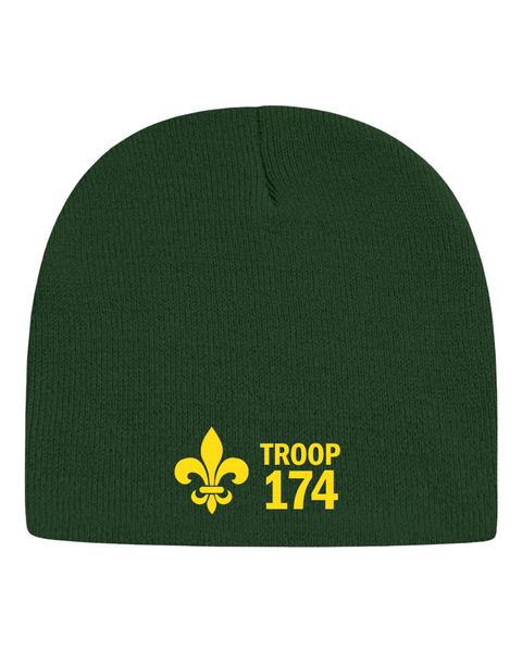 Embroidered Knit Hat - Troop 174