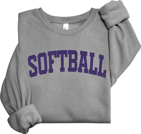 Softball Simple Ultra Soft Unisex Crewneck Sweatshirt