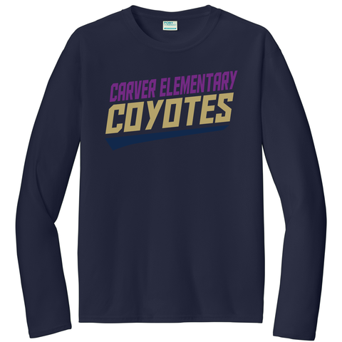 Adult Unisex Long-Sleeve Performance Tee  - Carver Elementary