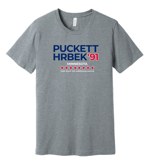 Puckett Hrbek '91 Minnesota Twins Campaign Shirt