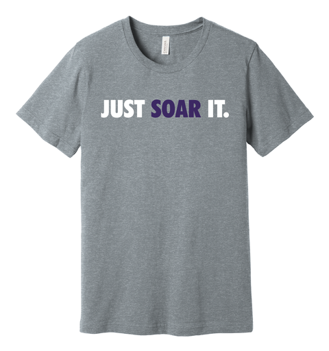 Just Soar It.  Nike-inspired Hawks Bella & Canvas Tee