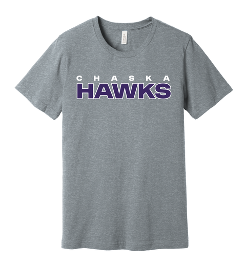 Chaska Hawks Modern Logo Tee - Bella & Canvas Unisex Adult