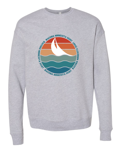 Waconia Ultra Soft Unisex Crewneck Sweatshirt - Retro Logo