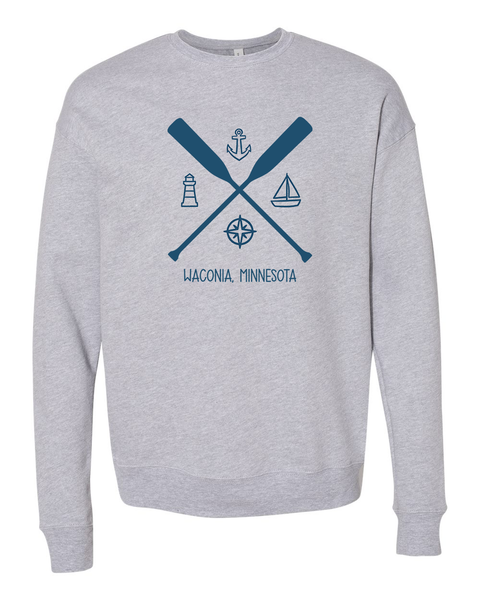 Waconia Nautical Ultra Soft Unisex Crewneck Sweatshirt