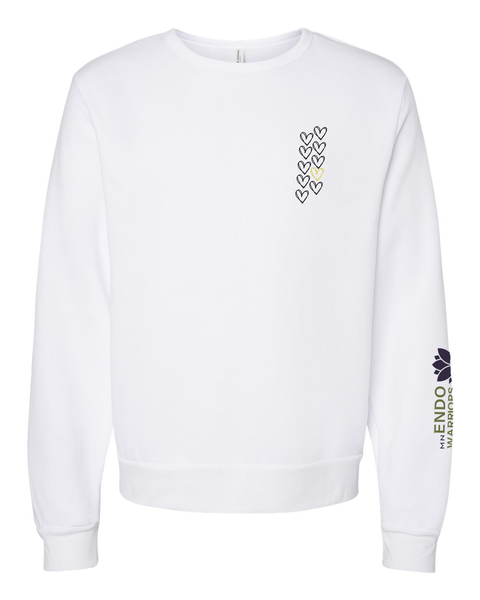MN Endo Warriors Ultra-Soft Crewneck Sweatshirt, White