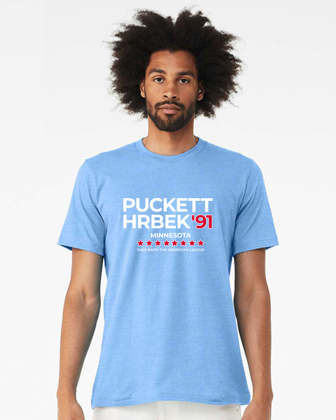 Puckett Hrbek '91 Minnesota Twins Campaign Shirt