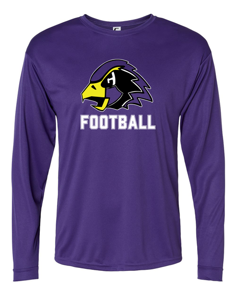 Chaska Hawks Football Long-Sleeve Performance Tee - Adult & Youth