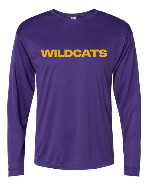 Wildcats Modern Long-Sleeve Performance Tee - Adult & Youth
