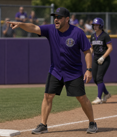Fan & Coach Custom Button-Up Jersey - Chaska Softball