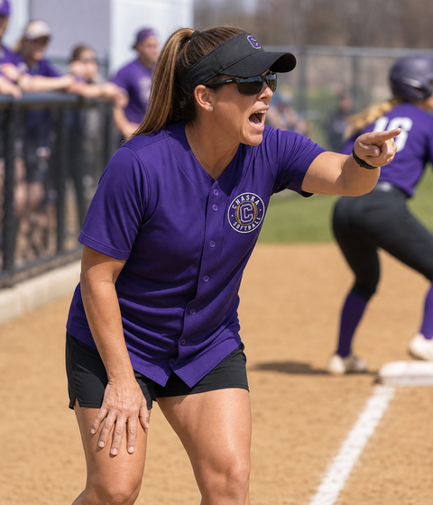 Fan & Coach Custom Button-Up Jersey - Chaska Softball