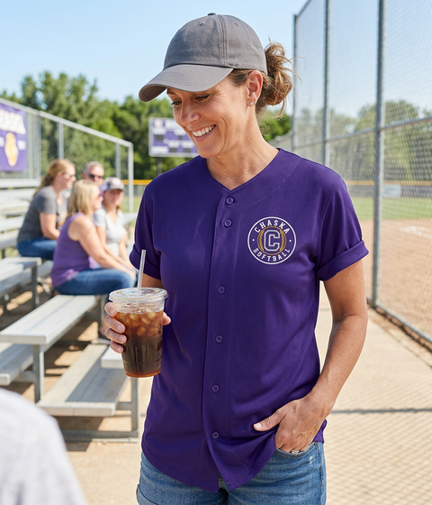 Fan & Coach Custom Button-Up Jersey - Chaska Softball