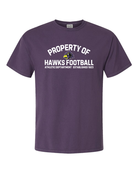 Chaska Hawks Football Property Garment Dyed T-Shirt