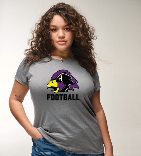 Chaska Hawks Football Ultra-Soft Tee - Women's Cut