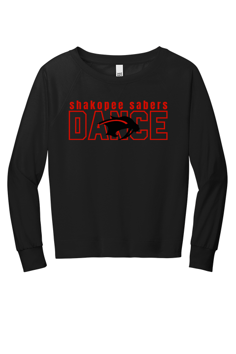 Shakopee Sabers Dance Outline Women's Fit Featherweight Pullover