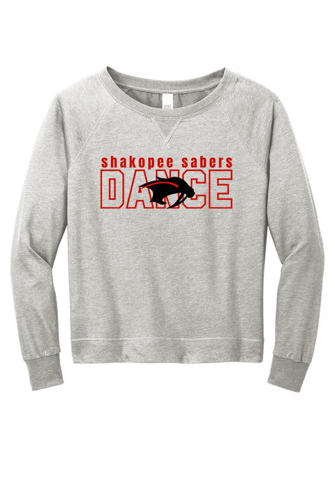 Shakopee Sabers Dance Outline Women's Fit Featherweight Pullover