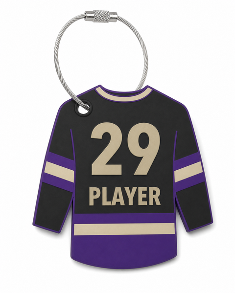 CCHA Hockey Custom Name & Number Bag Tag