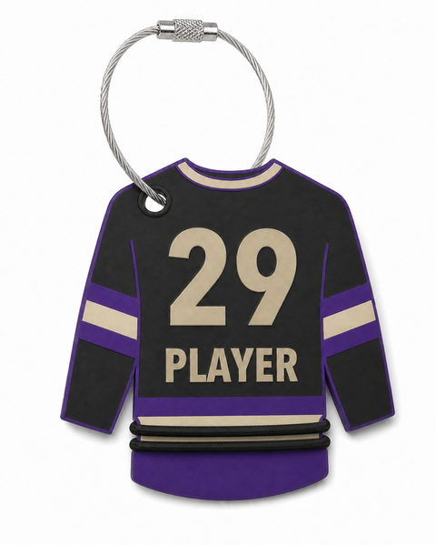 CCHA Hockey Custom Name & Number Bag Tag
