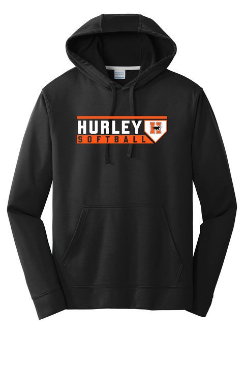 Hurley Northstars Simple Softball Adult Performance Hoodie - Black