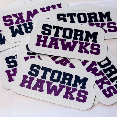 StormHawks Vinyl Sticker - 2.5" for water bottles, laptops, etc.