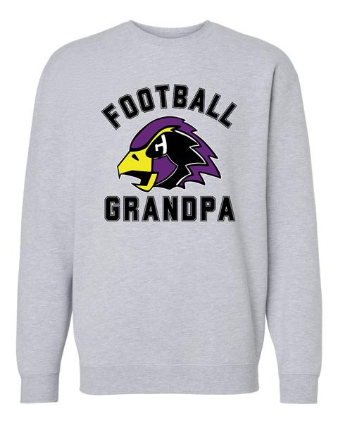 Chaska Hawks Football Grandpa Crewneck Sweatshirt