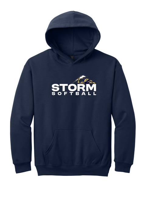Storm Softball Navy Youth Hoodie