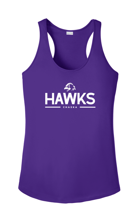 Purple Performance Women's Tank Top - Chaska Hawks