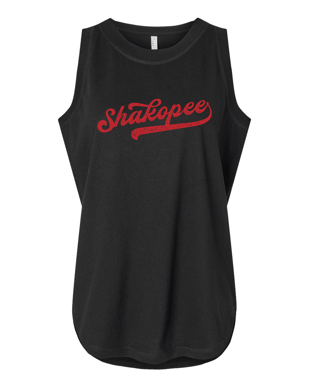 Shakopee Baseball Font Tank - Women's Relaxed Fit Jersey Tank ...