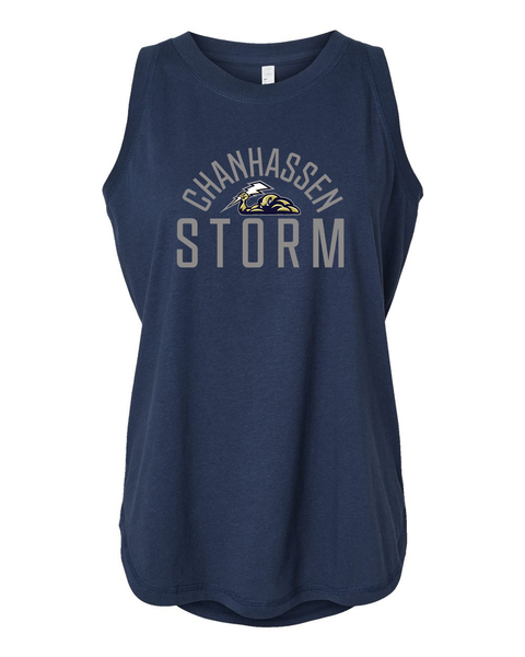 Chan Storm Arched Modern Logo Tank - Girls & Womens