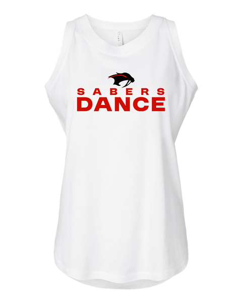 Shakopee Sabers Dance Tank White - Girls & Womens Sizes