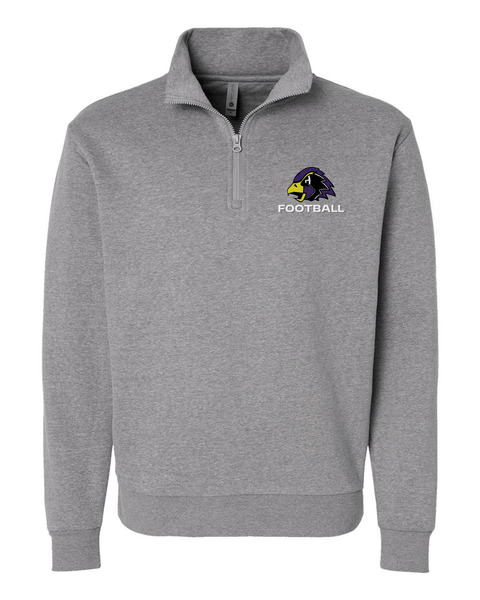Chaska Hawks Football Embroidered Unisex Quarter-Zip Pullover Sweatshirt
