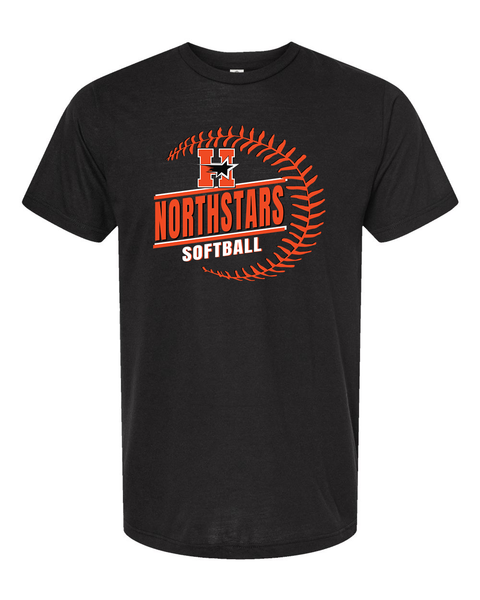Hurley Northstars Softball Unisex Black Tee