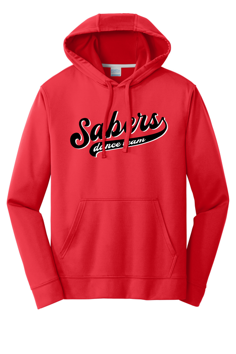 Shakopee Sabers Dance Team Red Performance Hoodie - Youth & Adult Sizes