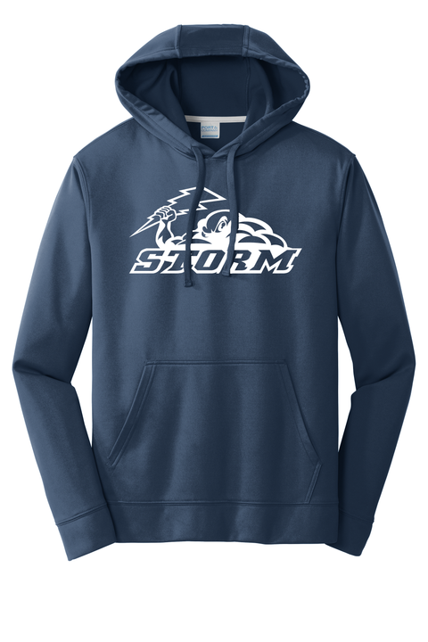 Chan Storm Logo Navy Performance Hoodie - Youth & Adult Sizes