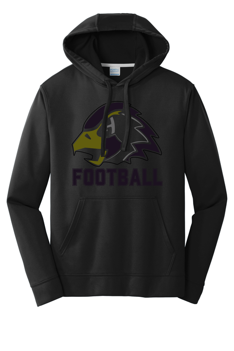 Chaska Football Dark Hawk Performance Hoodie - Youth & Adult Sizes