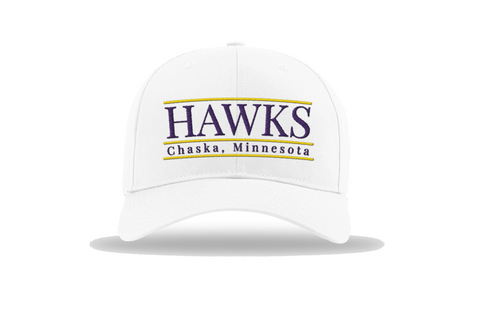 CCFA-Exclusive, Hawks Retro Bar Snapback Hat - Richardson Twill 90s-Era Cap