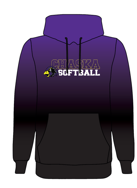 Customizable Gradient Performance Hoodie - Chaska Softball