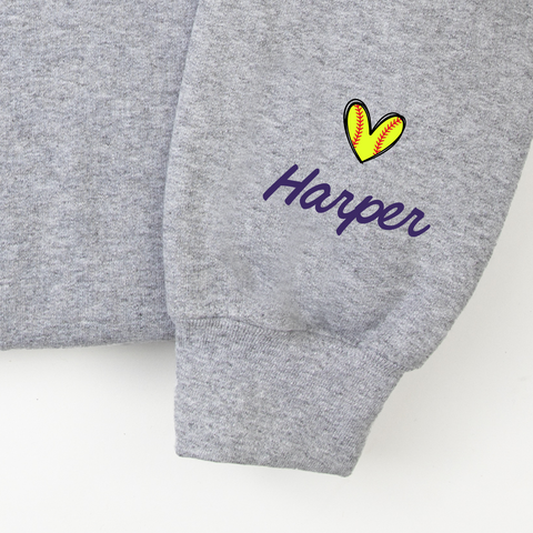 Softball Mom or Dad Ultra Soft Crewneck Sweatshirt - Customizable