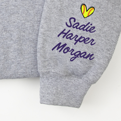 Softball Mom or Dad Ultra Soft Crewneck Sweatshirt - Customizable